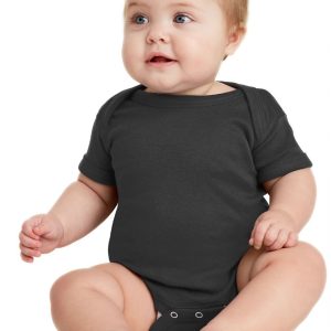 Rabbit Skins™ Infant Short Sleeve Baby Rib Bodysuit