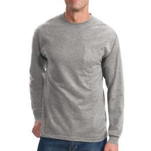 Port & Company® Men's Long Sleeve Essential Tall Pocket T-Shirt