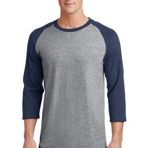 Port & Company® Men's Core Blend 3/4-Sleeve Raglan T-Shirt