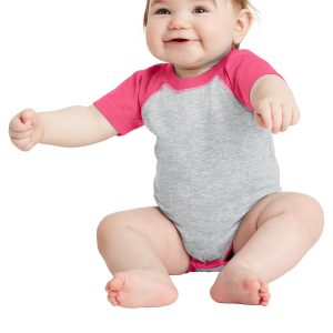Rabbit Skins™ Infant Baseball Fine Jersey Bodysuit