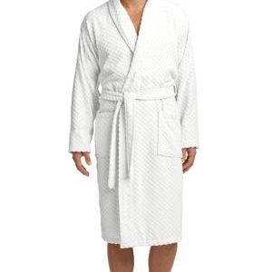 Port Authority® Checkered Terry Shawl Collar Robe