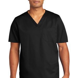 WonderWink® Unisex WorkFlex™ Chest Pocket V-Neck Top