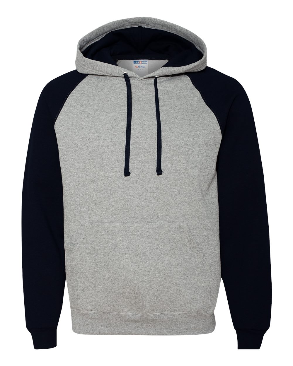 Jerzees® Nublend® Colorblocked Raglan Hooded Sweatshirt