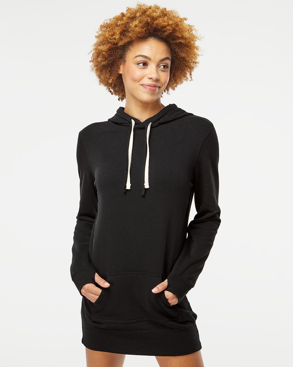 Independent Trading Co. Women's Special Blend Hooded Sweatshirt Dress