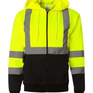 Kishigo® Hi-Vis Full-Zip Hooded Sweatshirt