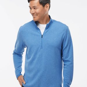 Adidas® 3-Stripes Quarter Zip Sweater