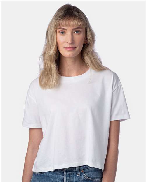 Alternative® Women's Cotton Jersey Go-To Headliner Crop Tee