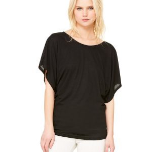 BELLA+CANVAS Ladies' Flowy Draped Sleeve Dolman T-Shirt