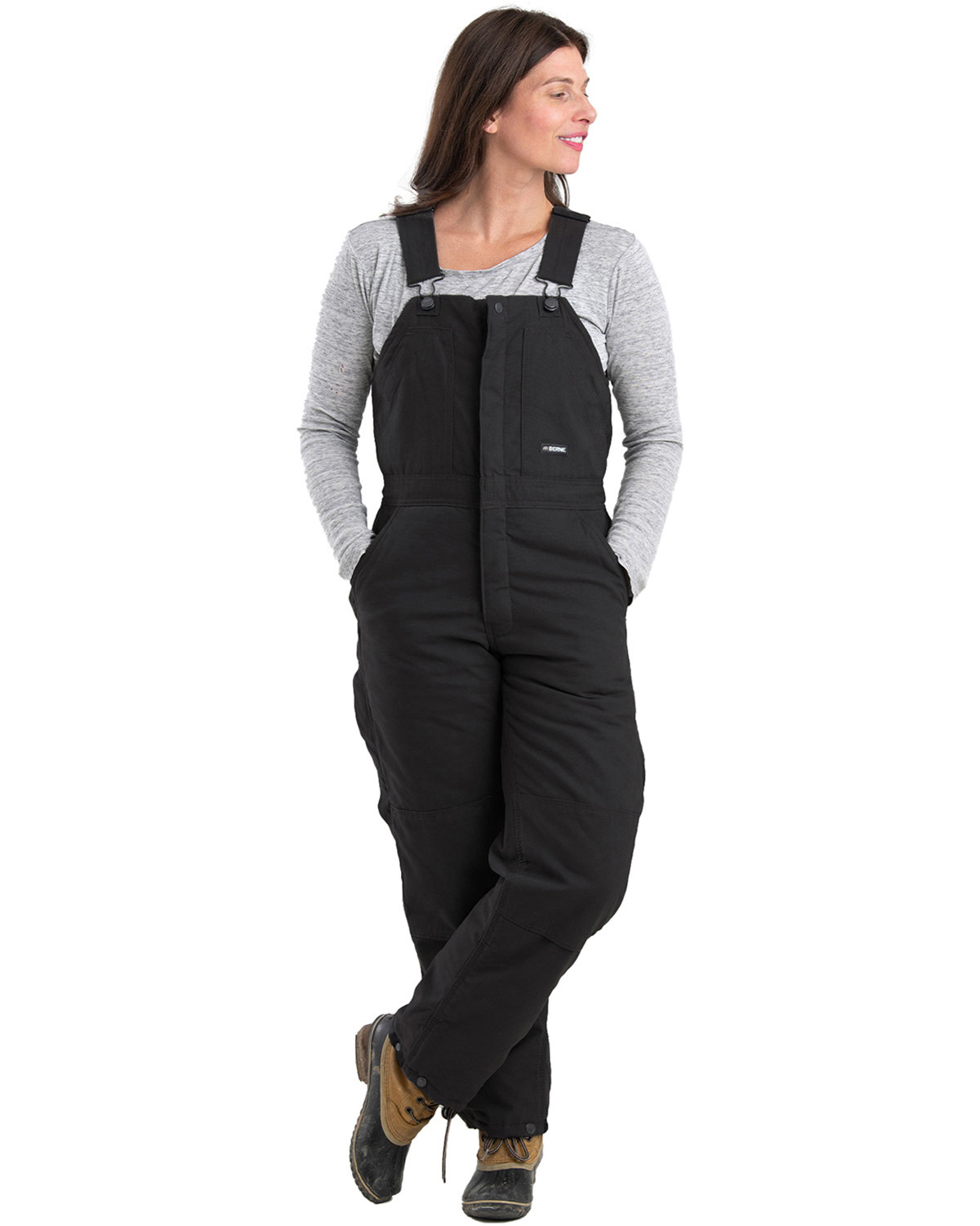 Berne Apparel Ladies' Softstone Duck Insulated Bib Overall