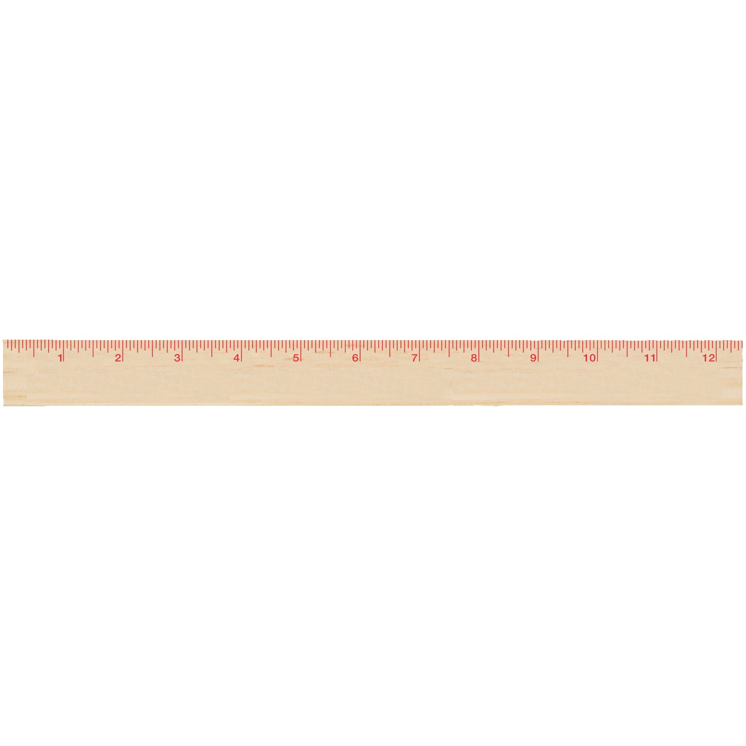 12" Natural Finish Ruler