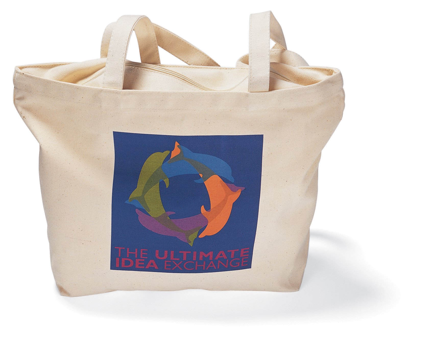 Zippered Tote - Natural