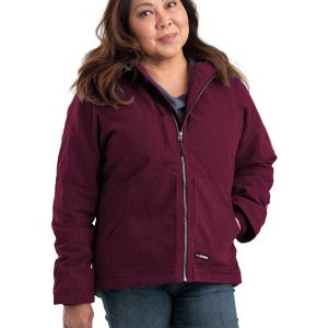 Berne Apparel Ladies' Heathered Duck Hooded Jacket