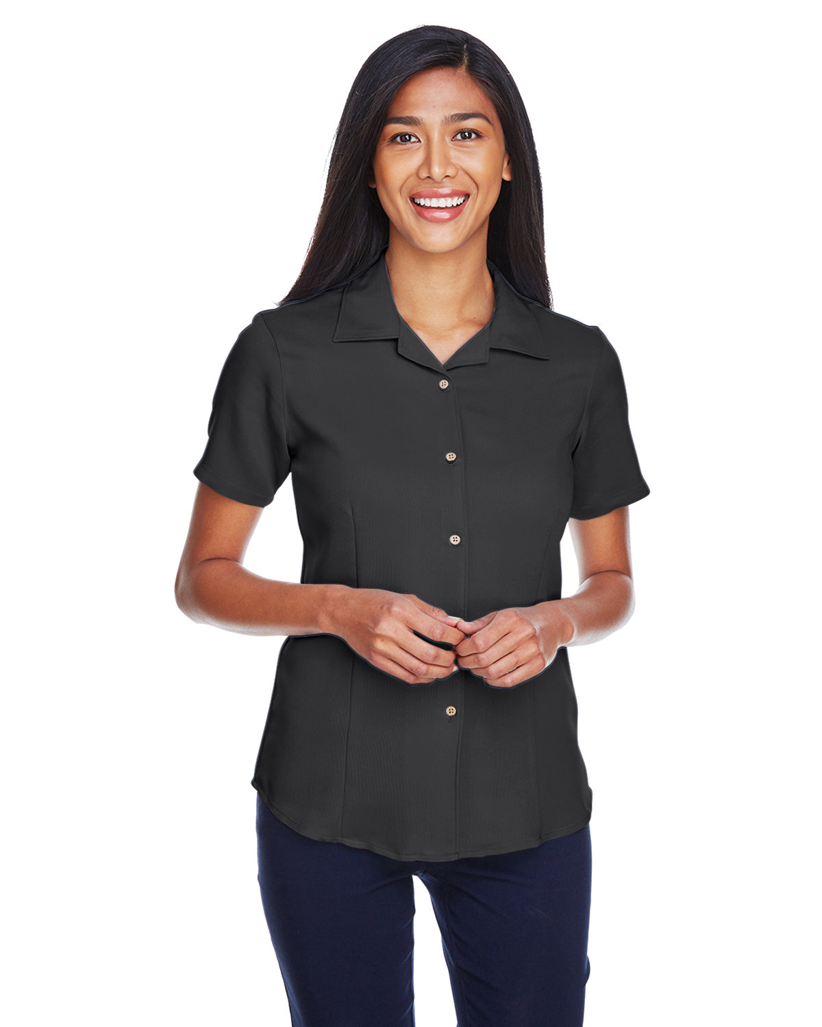 Harriton Ladies' Bahama Cord Camp Shirt