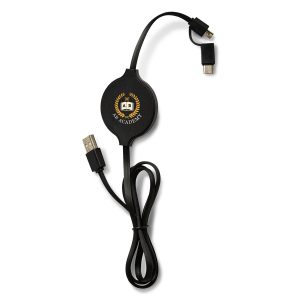 Prime Line Duo Wireless Charging Pad With Integrated Charging Cable