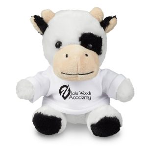 Prime Line 7" Plush Cow With T-Shirt