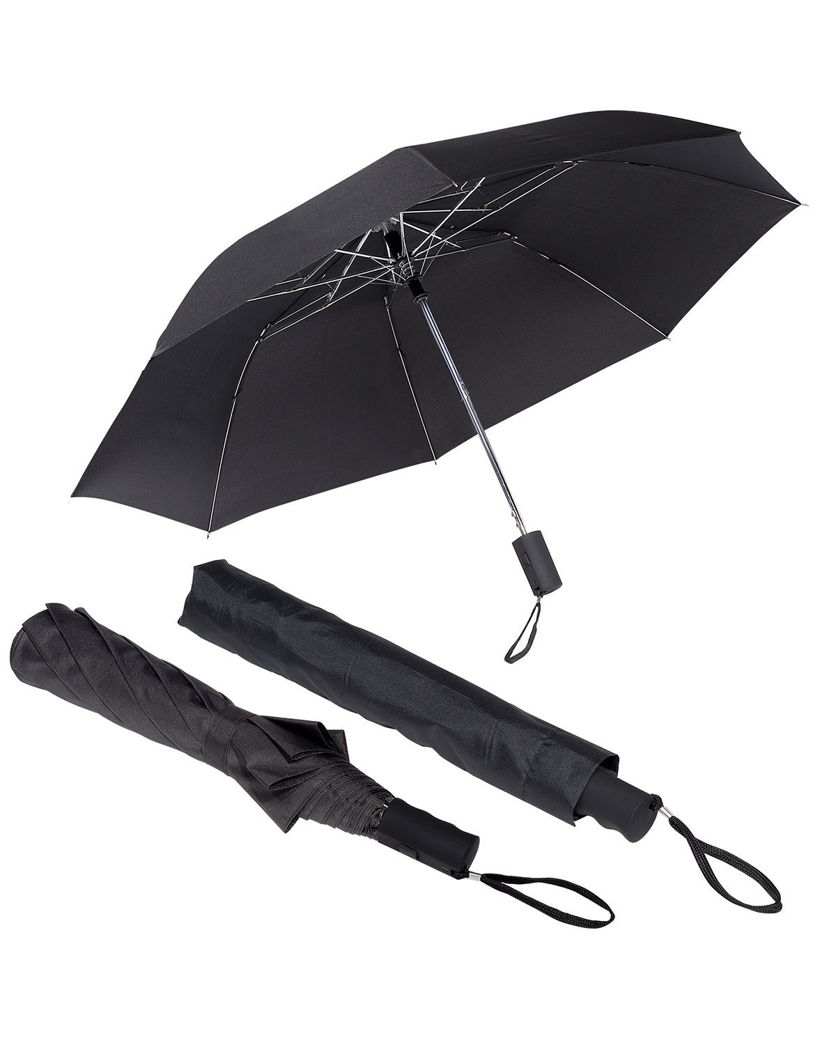 Prime Line Vented Auto Open Folding Umbrella
