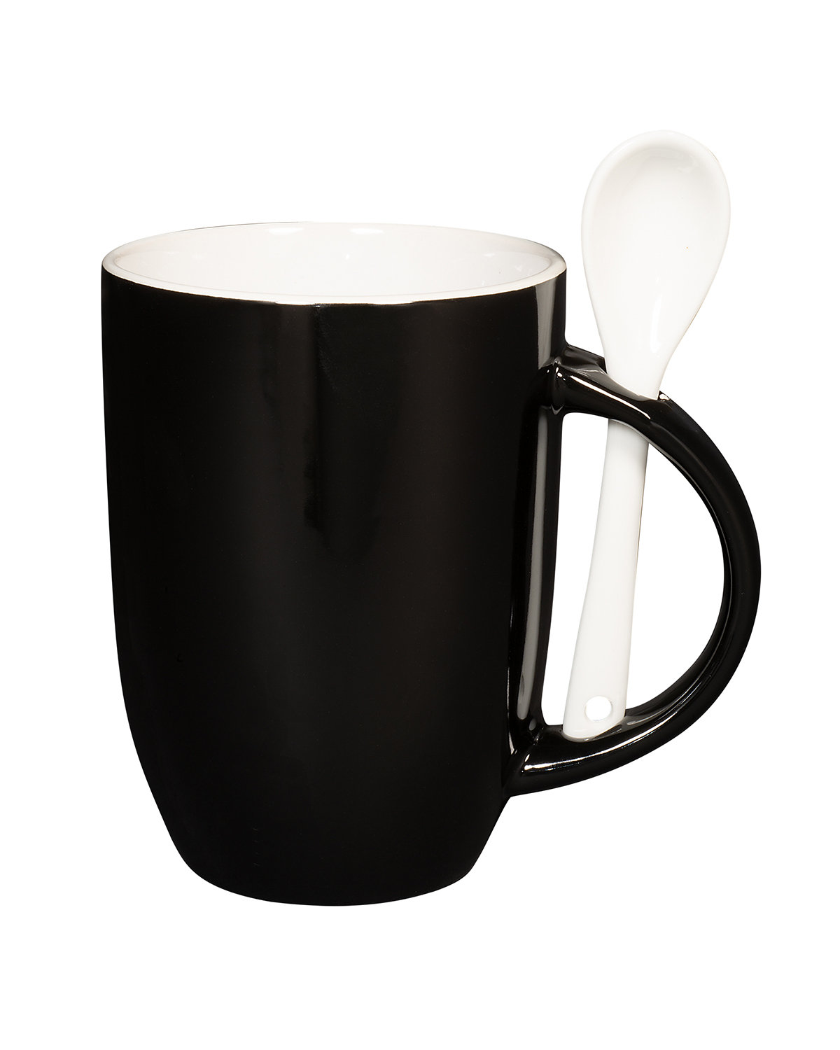 Prime Line 12oz Dapper Ceramic Mug With Spoon