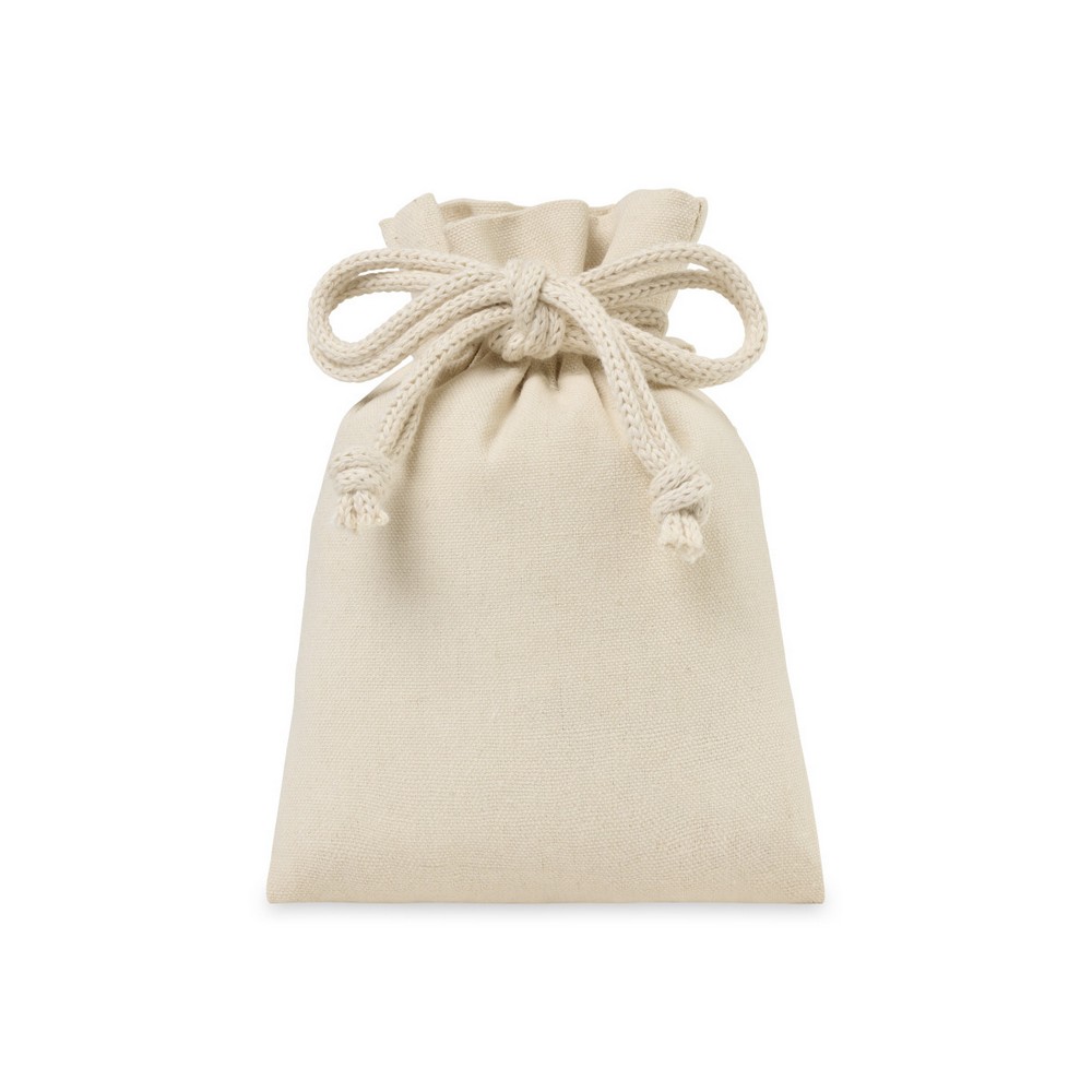 Eco-conscious Canvas Drawstring Gift Bag - Small - Natural