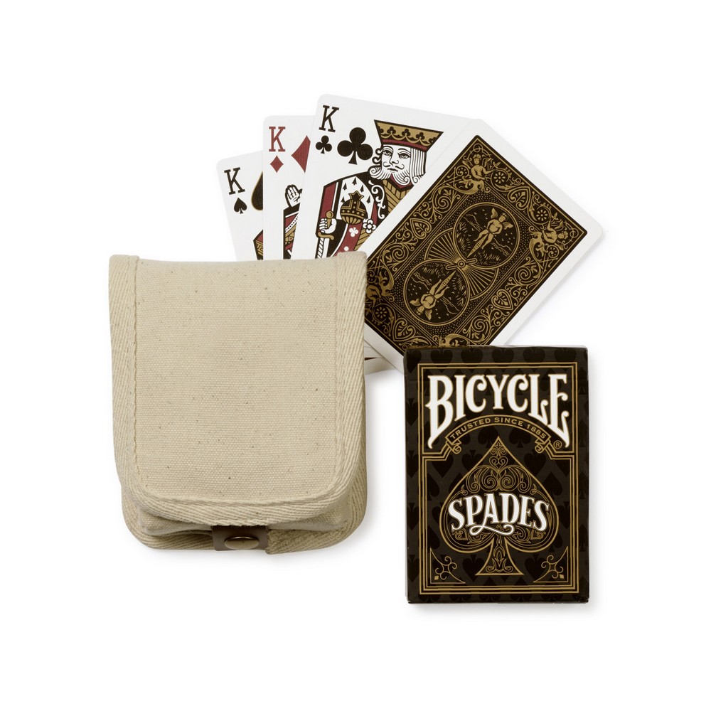 Bicycle® You're The Real Deal Spades Game Gift Set - Natural
