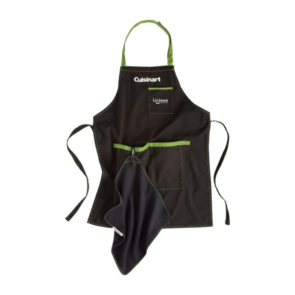 Cuisinart Outdoors® BBQ Grill Chef Apron & Towel Set - Black