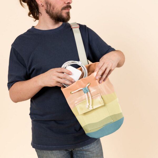 Bucket Sling Bag - Vegan Leather