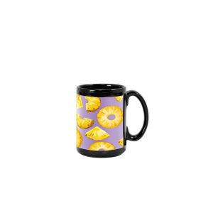 15 Oz. Black Ceramic El Grande Sublimation Mug
