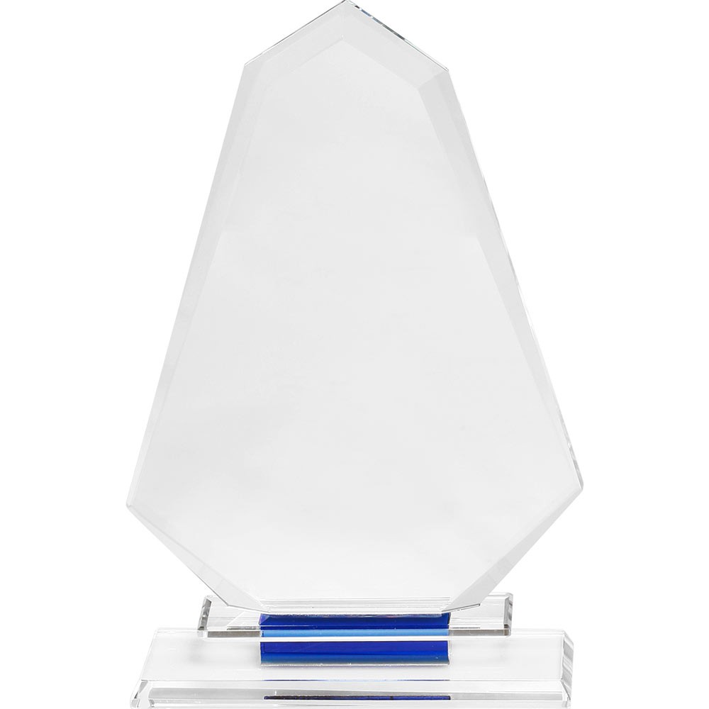 Blue Accent Glass Trophies