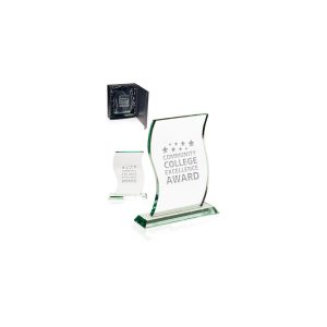 Jade Glass Papyrus Crystal Awards