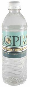 16.9 Oz. Custom Labeled Bottled Spring Water w/Flat Cap