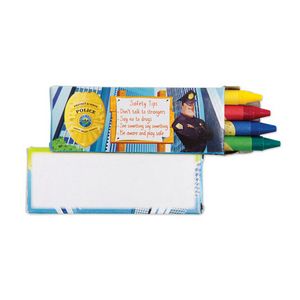4 Pack Police Safety Crayons