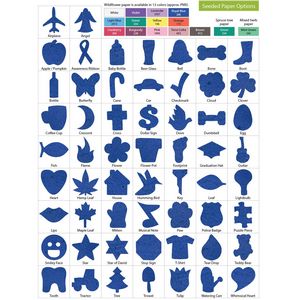 4" x 5" Mailer with Seeded Paper Shape