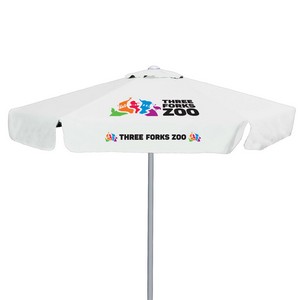 7' E-Z Glide Market Umbrella Kit With Valance (2 Imprints)