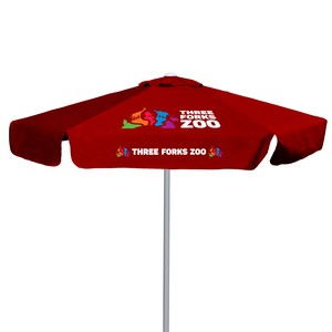 7' E-Z Glide Market Umbrella Kit With Valance (2 Imprints)