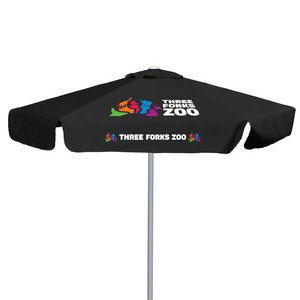 7' E-Z Glide Market Umbrella Kit With Valance (2 Imprints)