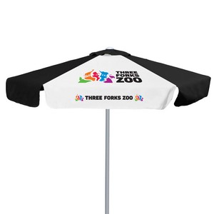 7' E-Z Glide Market Umbrella Kit With Valance (2 Imprints)