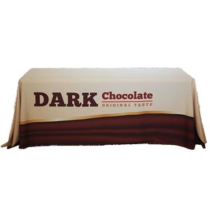8' Drape Table Cover w/ Full Color Overall