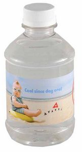 8 Oz. Custom Labeled Bottled Spring Water w/Flat Cap