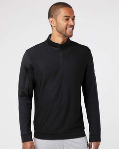 AdidasÂ® Performance Texture Quarter-Zip Pullover