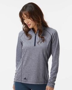 AdidasÂ® Women's Space Dyed Quarter-Zip Pullover