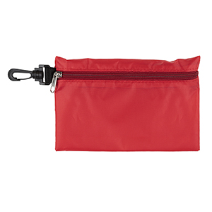 "Ariel" 12 Piece Safety Kit in Zipper Pouch with Carabiner Attachment