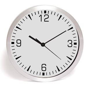 "Balance" 10" Brushed Metal Wall Clock