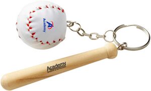 Baseball Bat/Ball Keychain