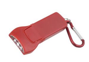 "Beamer" 4 LED Key holder Key light w/Carabiners Clip (Photo image Full Color)