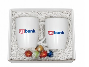 Branded Mugs with Lindt Chocolate Truffles Boxed
