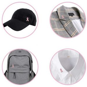 Breast Cancer Awareness Ribbon Metal Lapel Pin