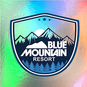 "CUSTOMCUTâ„¢" 16.1 sq inch to 25 sq inch Full Color Custom Shape Removable Vinyl Stickers in Singles