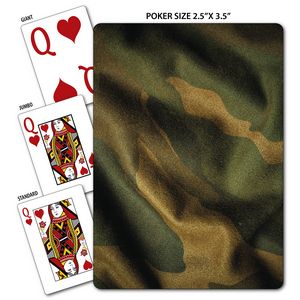 Camouflage Theme Poker Size Playing Cards