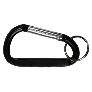"Cara L" Large Size Carabiner Keyholder w/Split Ring Attachment