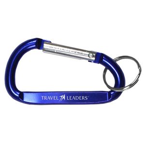 "Cara L" Large Size Carabiner Keyholder w/Split Ring Attachment