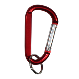 "Cara M" Medium Size Carabiner Keyholder w/Split Ring Attachment